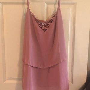 Pink/Mauve cage front tank